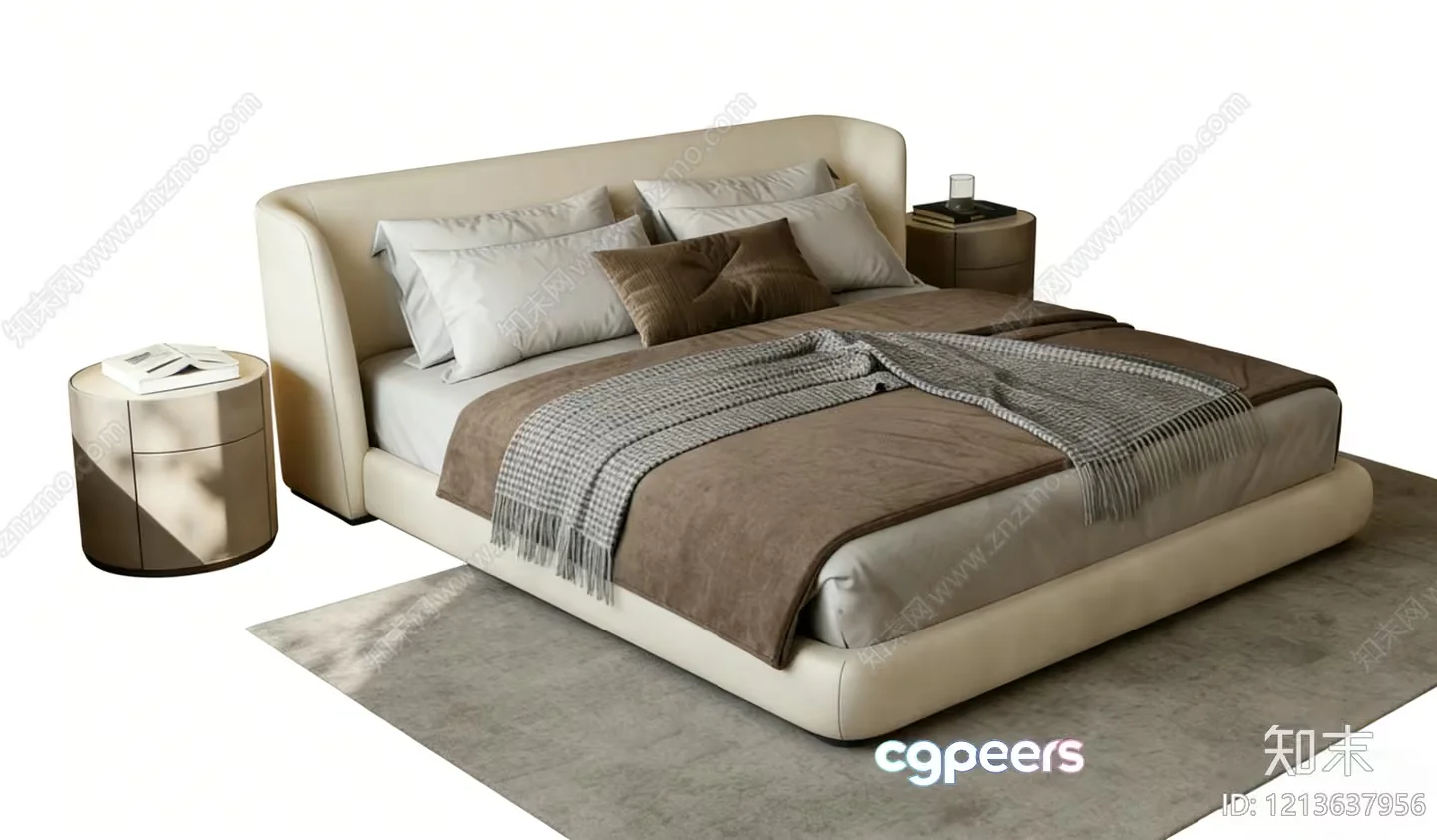 Cozy Bedroom 3D Model – 7174 – VRAY Render