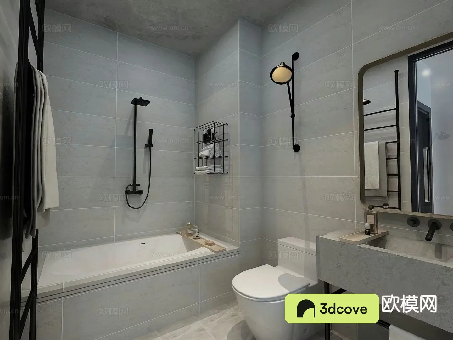 Industrial style LOFT bathroom