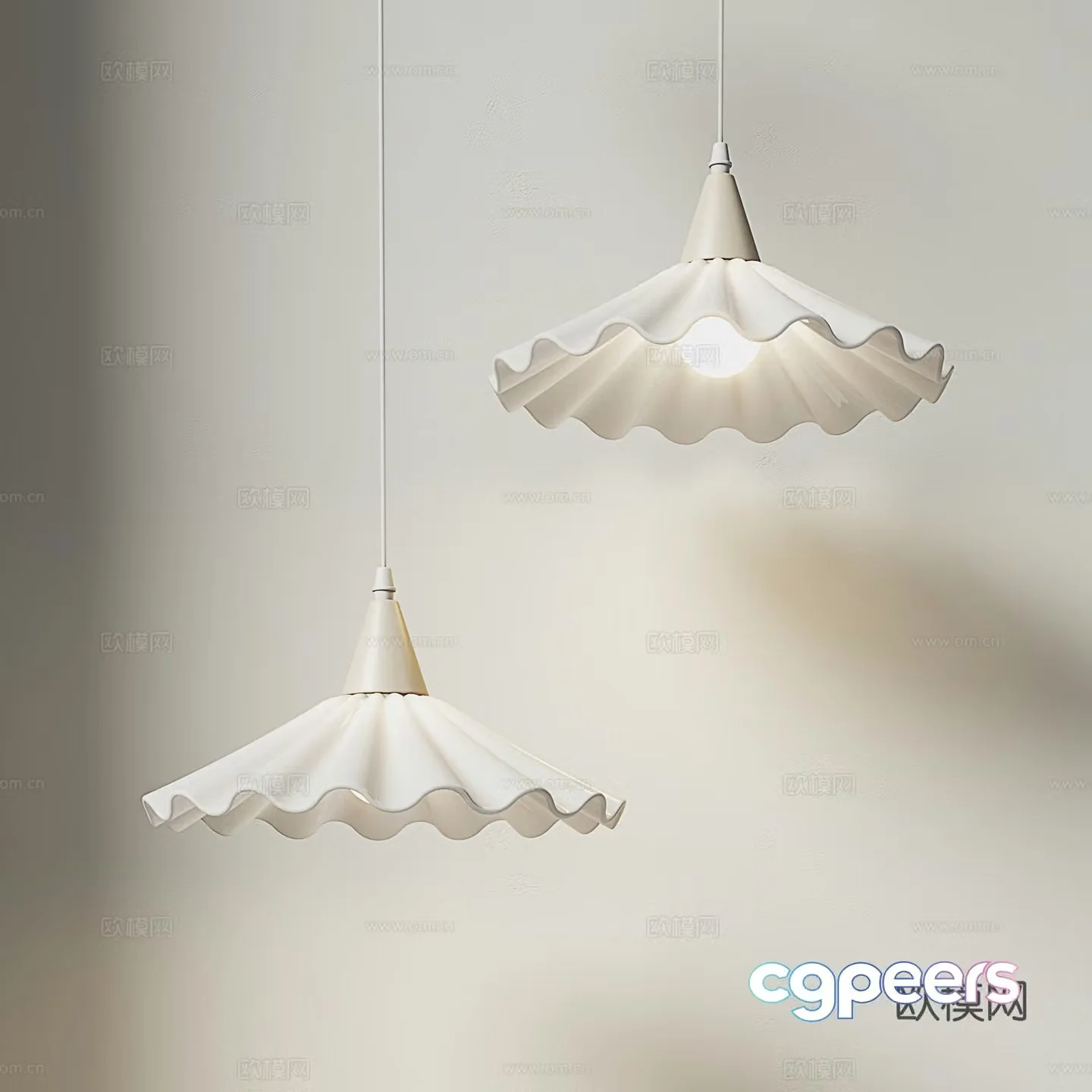 French small chandelier Creamy small chandelier Bar small chandelier 3d model 3d model