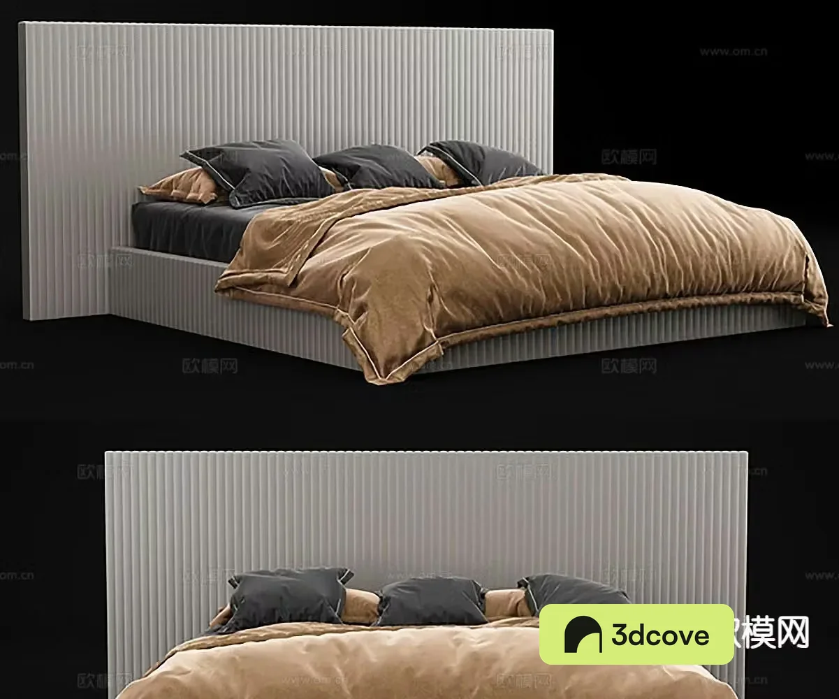 Modern double bed