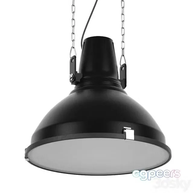 3ds Max Free – Industrial Lamp Black by NORR11