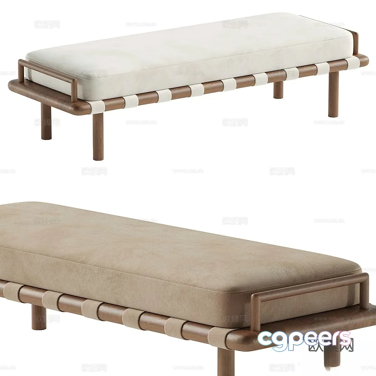 Simple Bed 3D Model – 10989 – VRAY Render