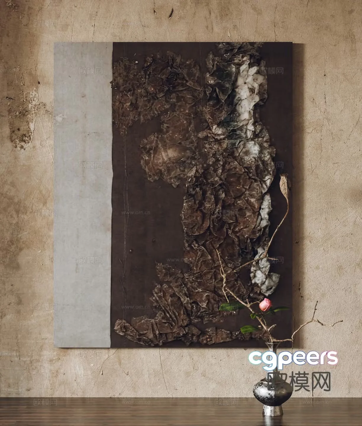 Wasabi wind hanging paintings decorative paintings ornaments 3D model