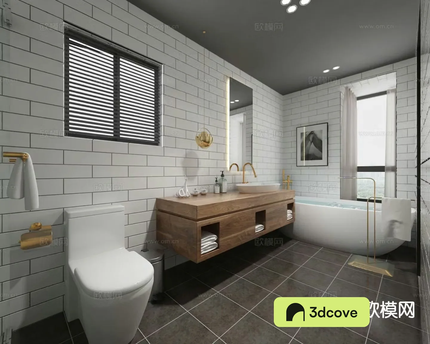 Modern hotel bathroom