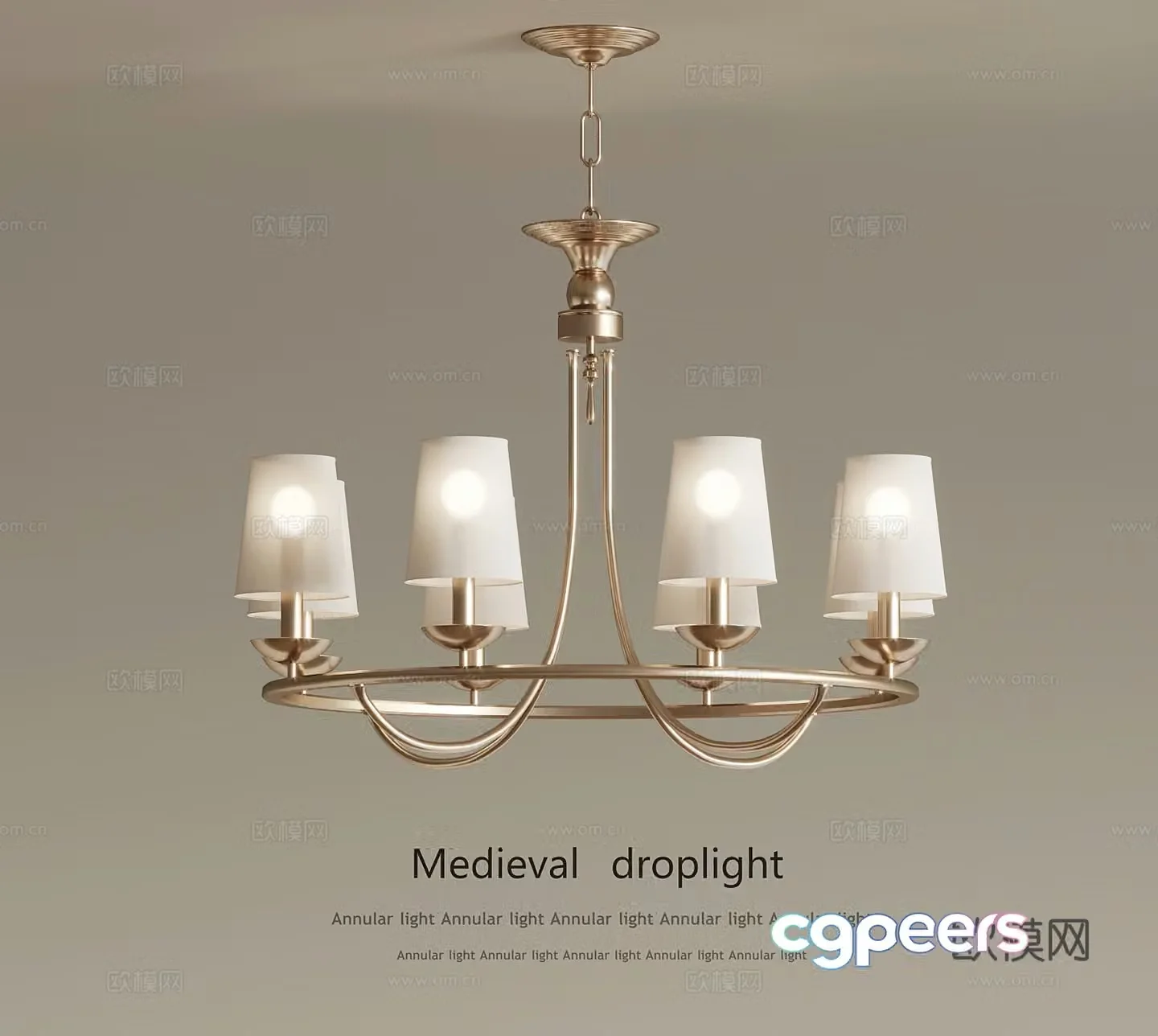 Chandelier Modern Chandelier European Chandelier 3D Model
