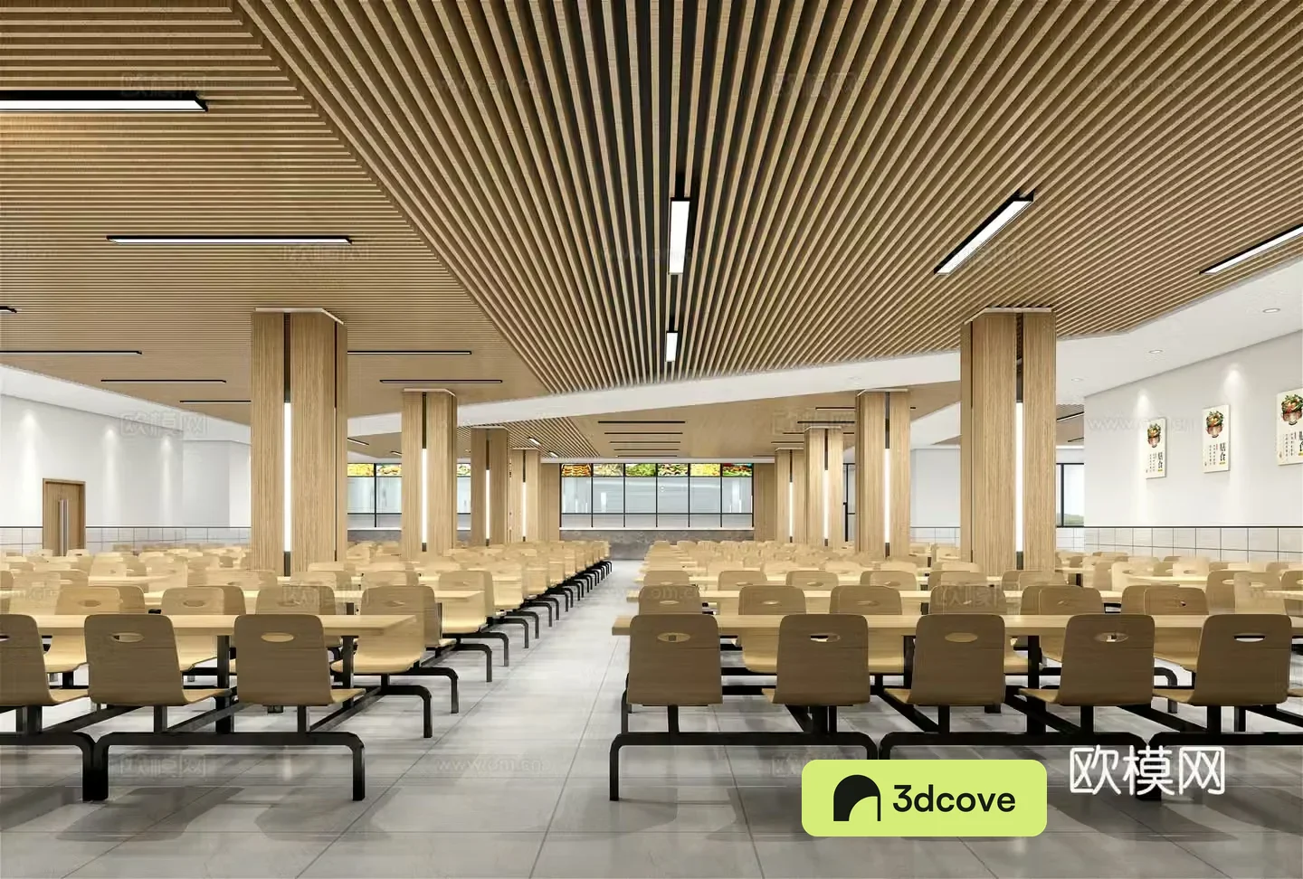 Modern cafeteria
