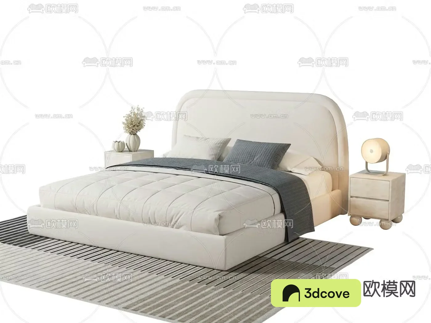 Simple double bed