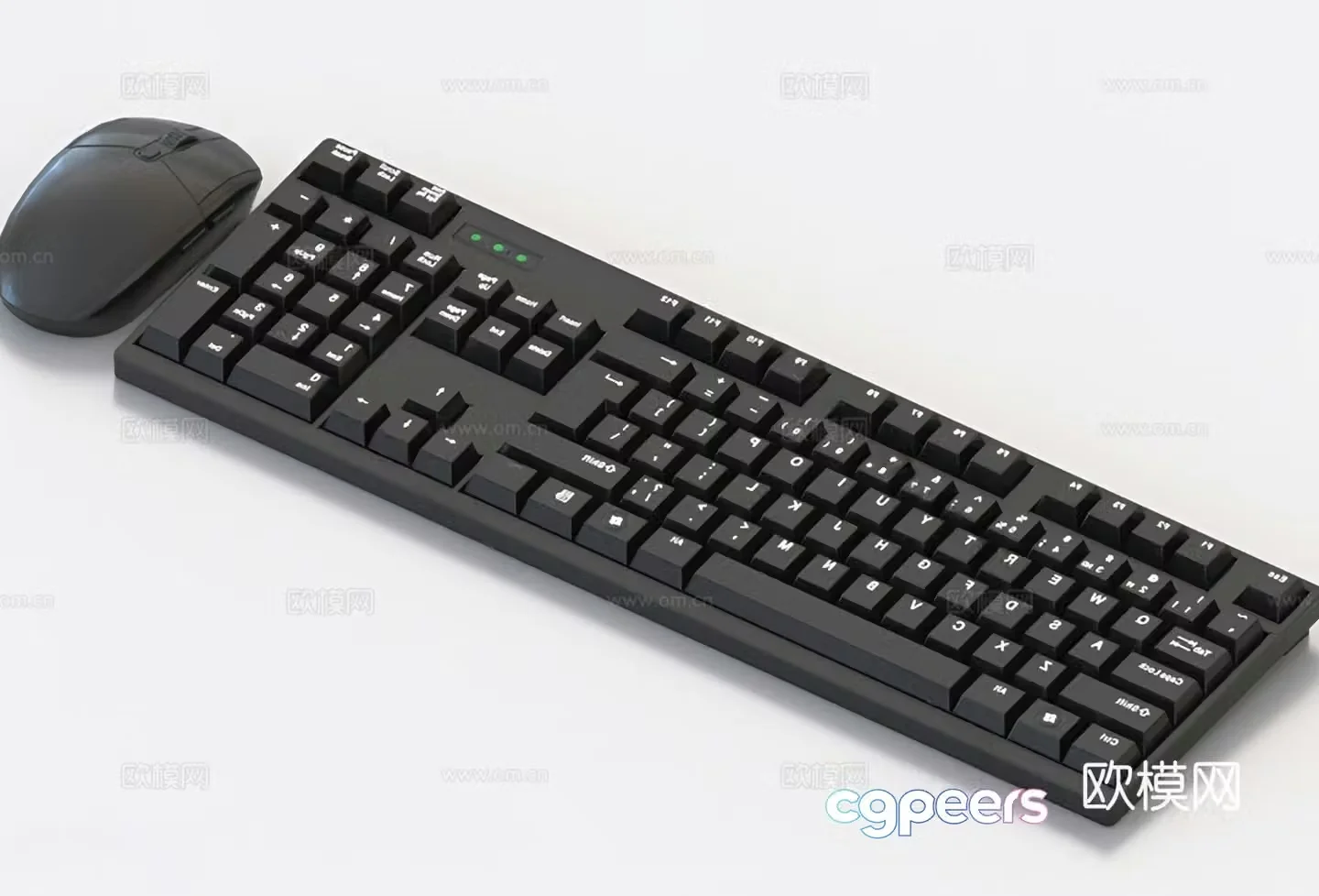 Computer Keyboard Mouse Keyboard Mouse Set Wireless Keyboard Wireless Mouse 3D Model