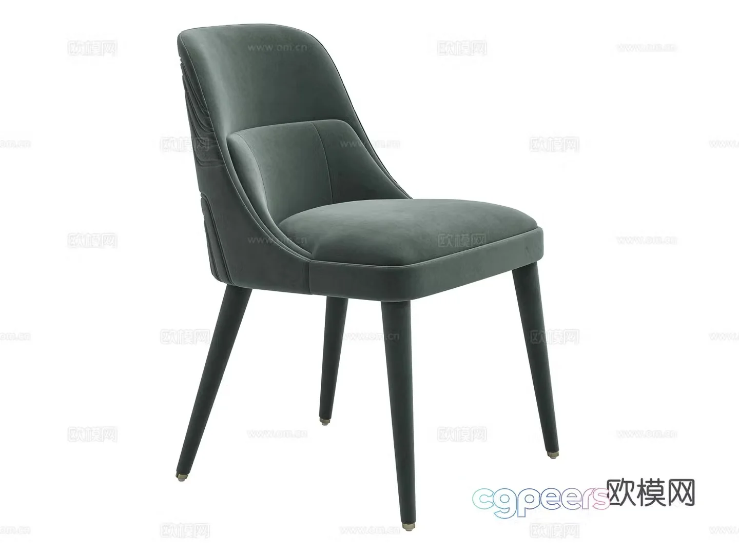 Modern chair dining chair single chair 3D model