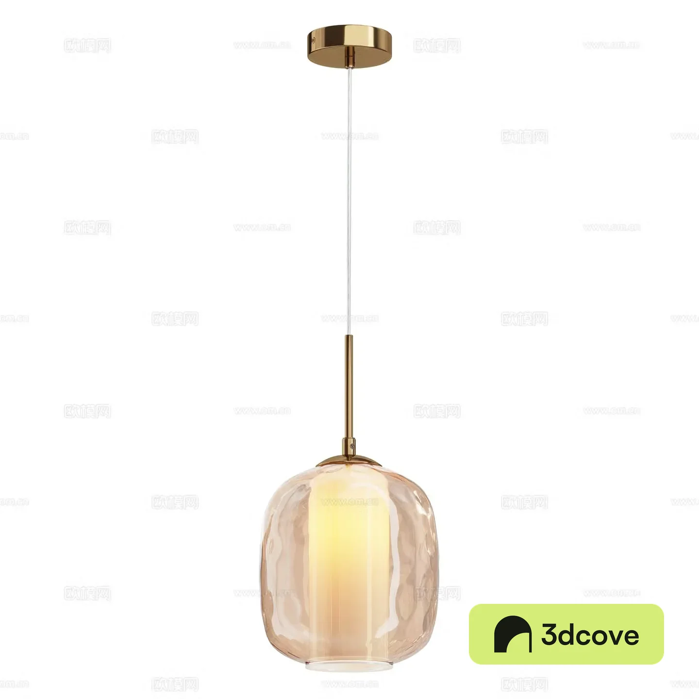 Modern glass chandelier