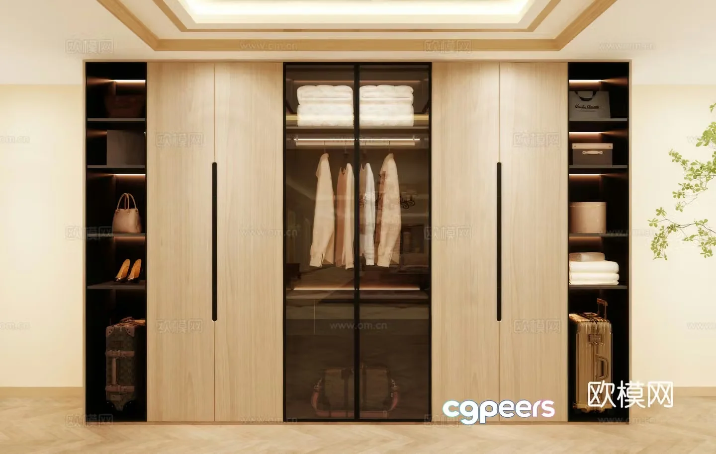 Wardrobe wardrobe wardrobe renderings wardrobe design wardrobe furniture 3d model