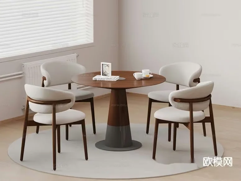 A Modern Dining Room 3D Model – 18232 – VRAY Render