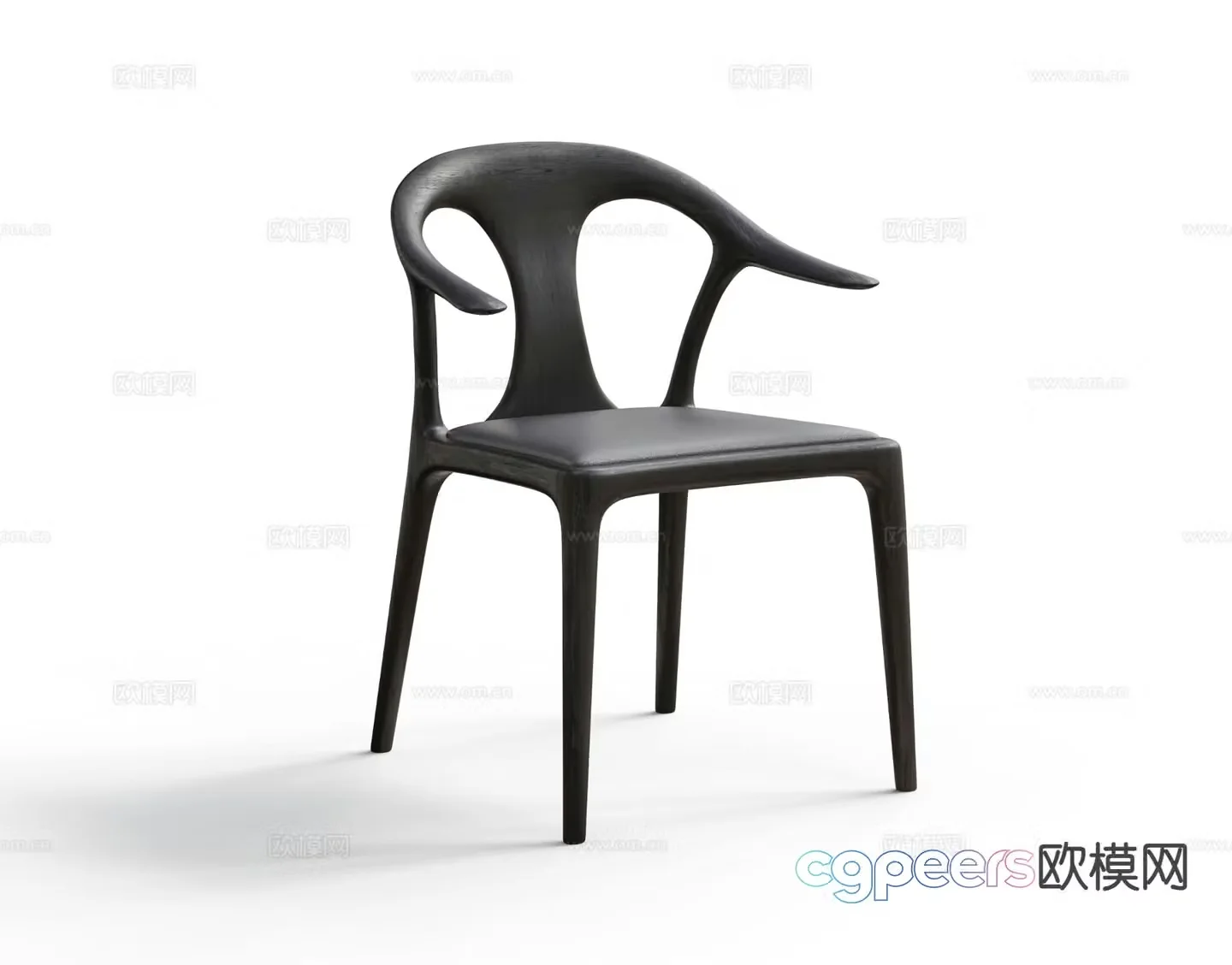 Italian chair dining chair 3d model