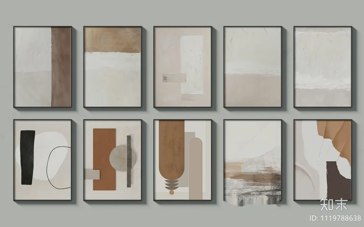 Abstract Art Collection 3D Model – 11851 – VRAY Render