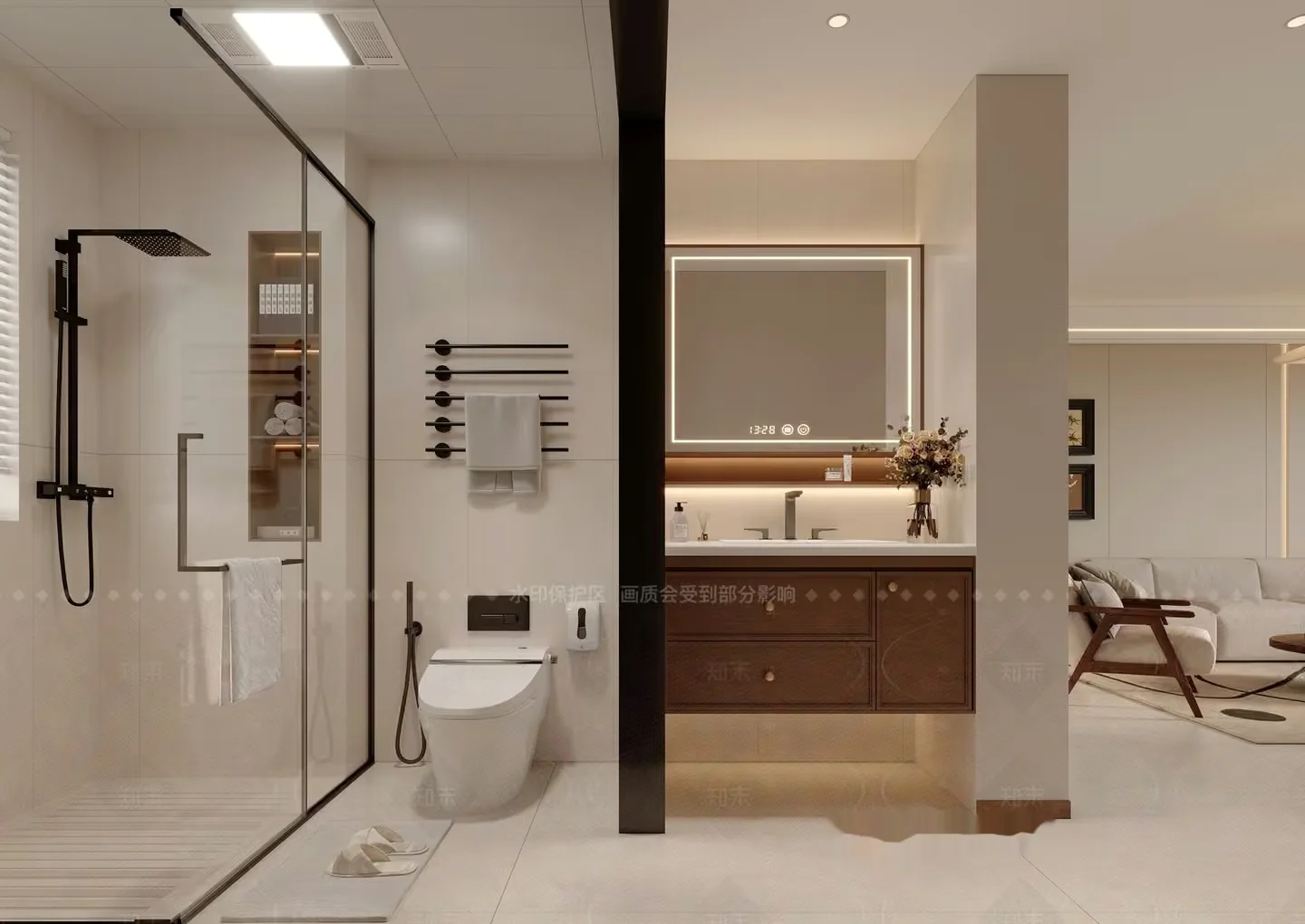 Modern Bathroom 3D Model – 5629 – CORONA Render