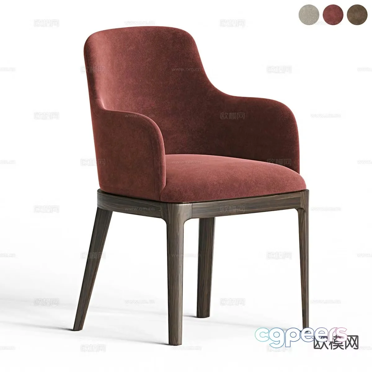 Italian chair dining chair 3d model