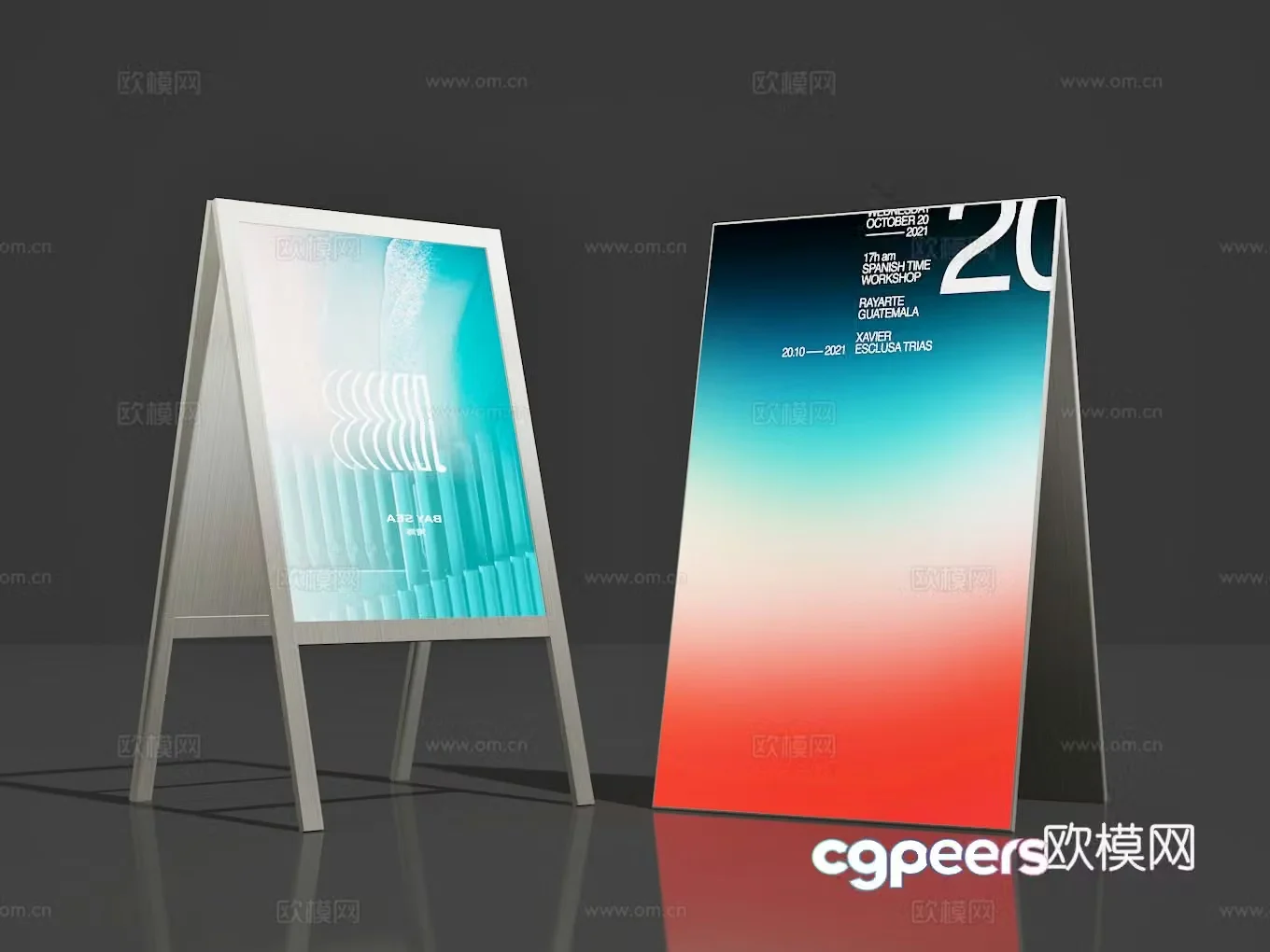 Billboard 3d model