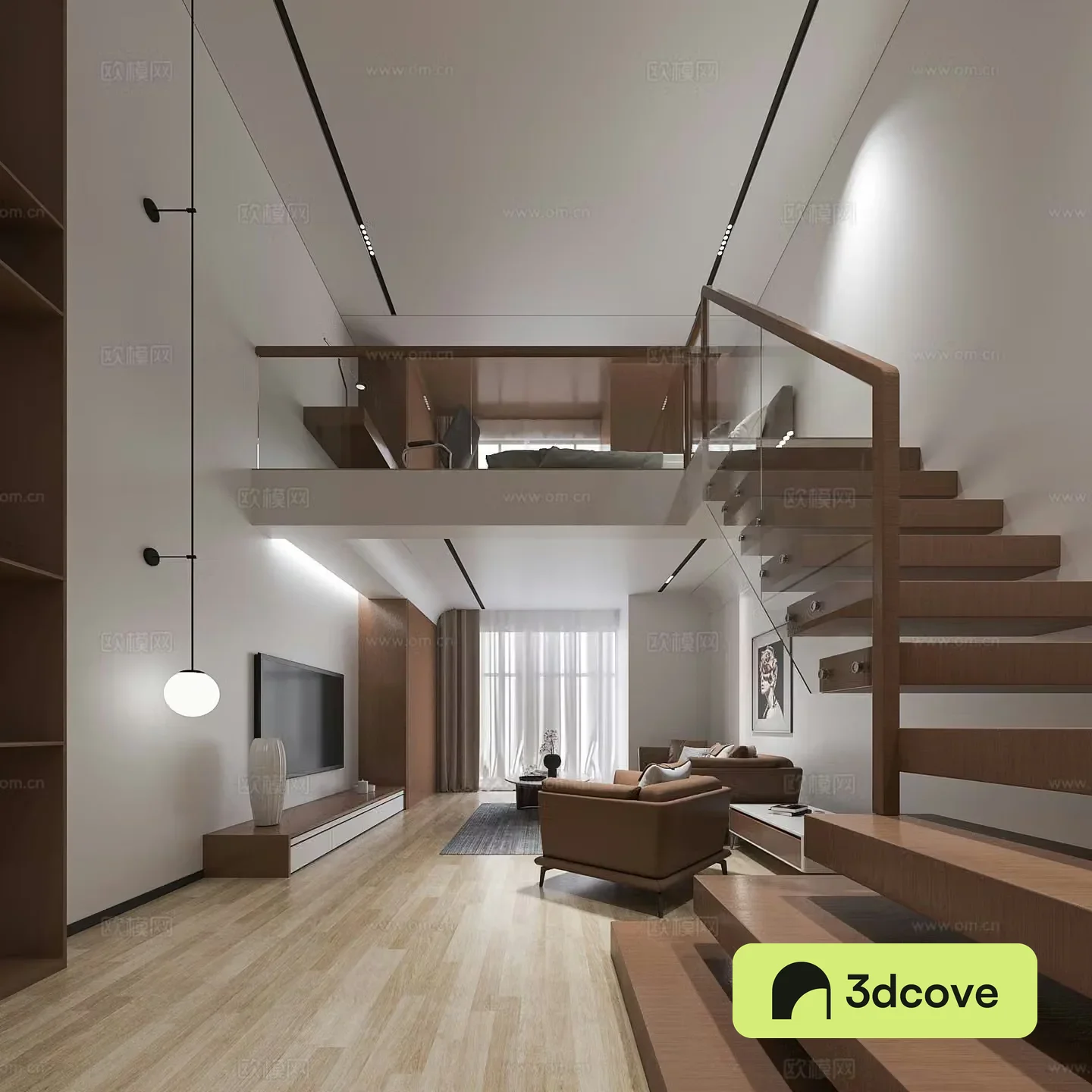 Modern home decoration loft apartment