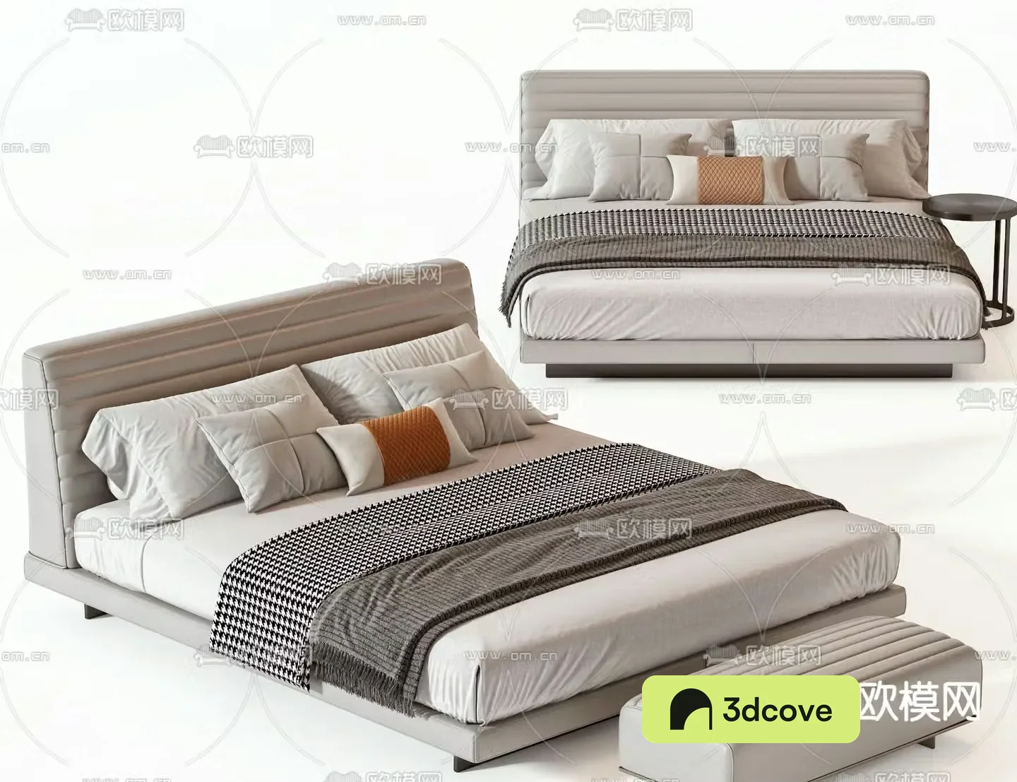 Modern double bed