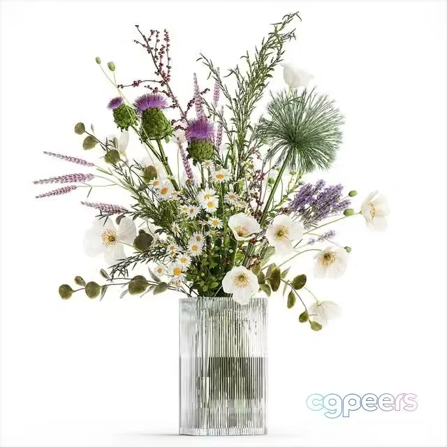 3ds Max Free – Flower bouquet. Set 431