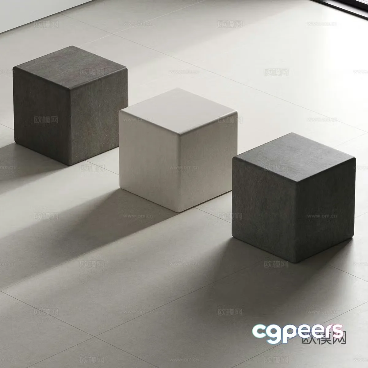Cement brick Antique brick Soft light brick 3D model