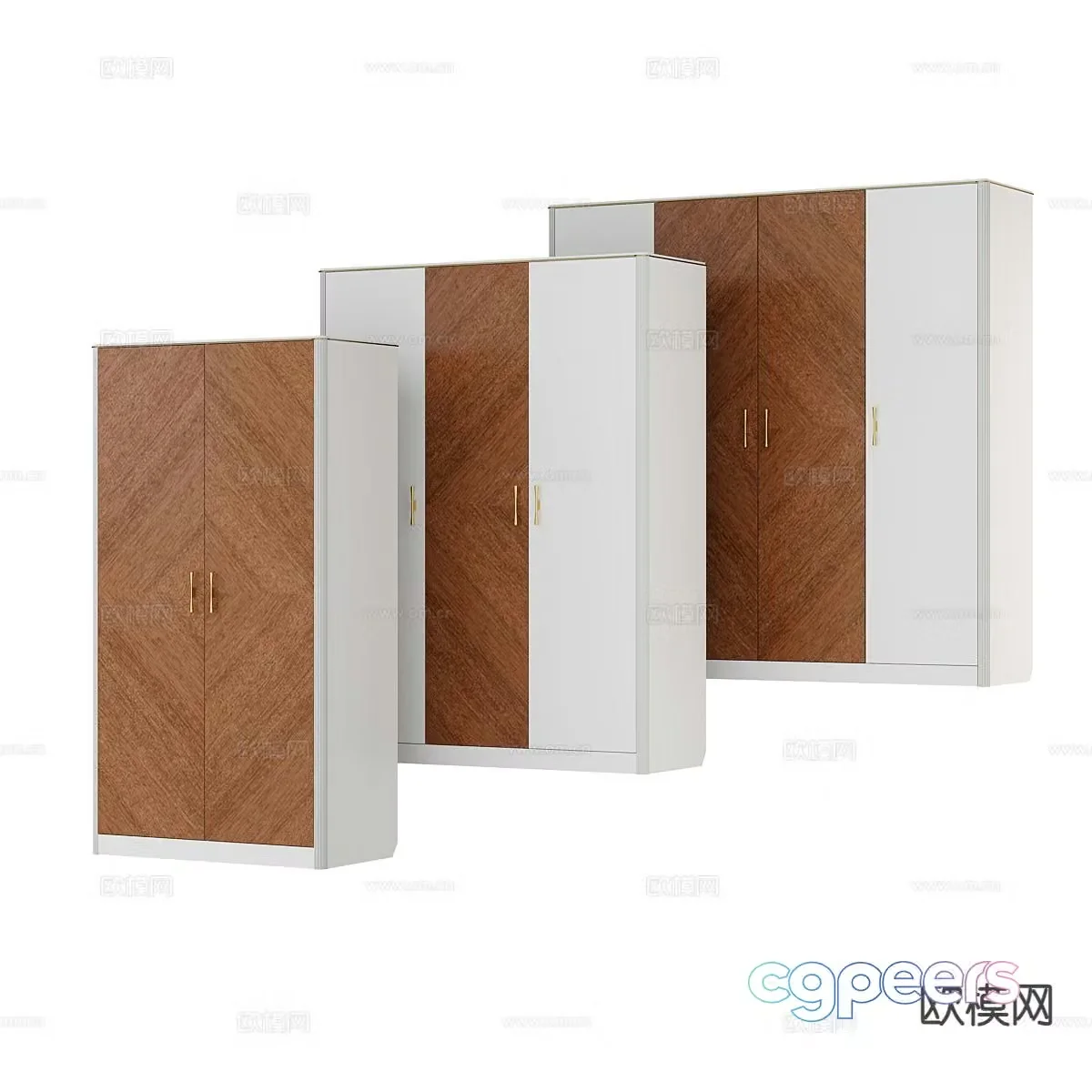 modern wardrobe wardrobe 3d model