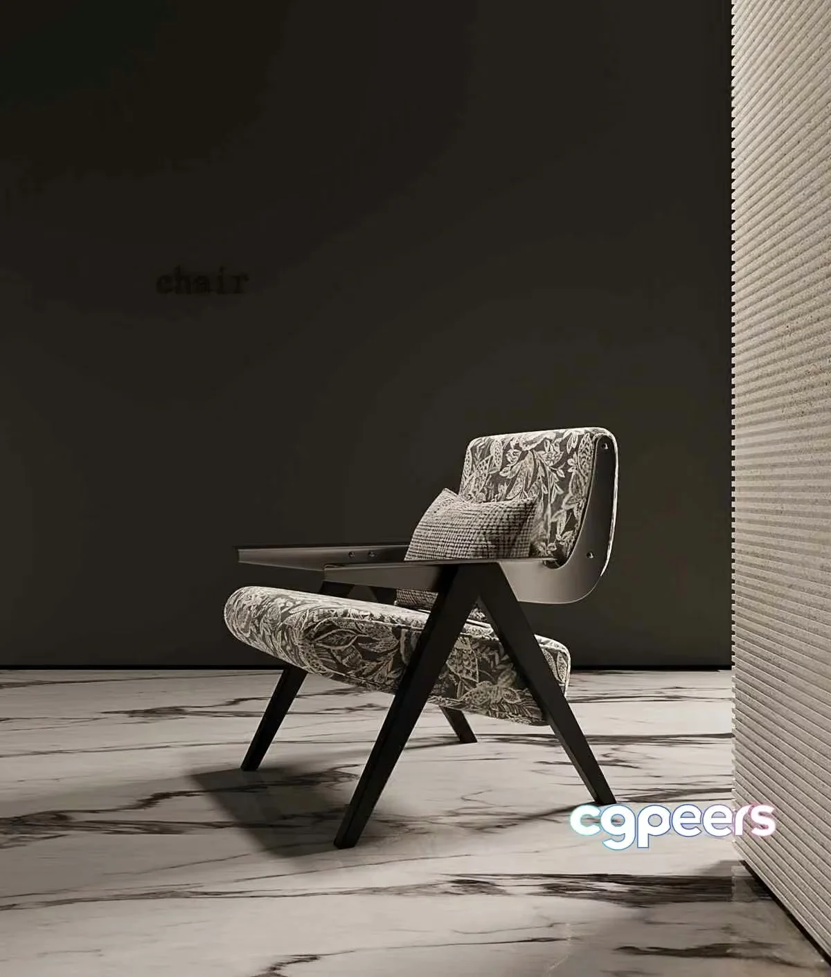 Modern Wooden Chair 3D Model – 9074 – VRAY Render