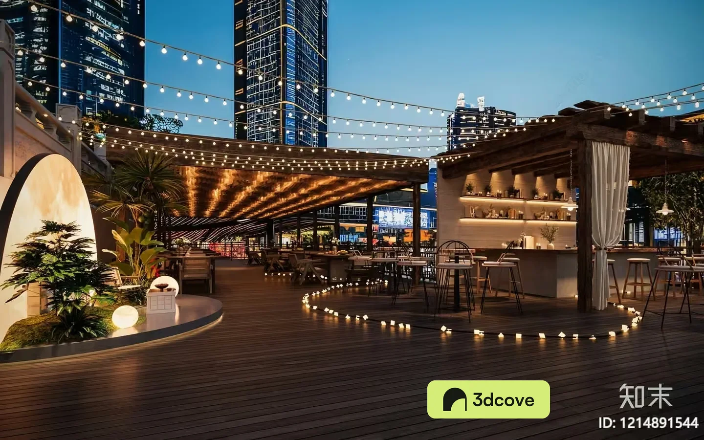Modern Rooftop Bar