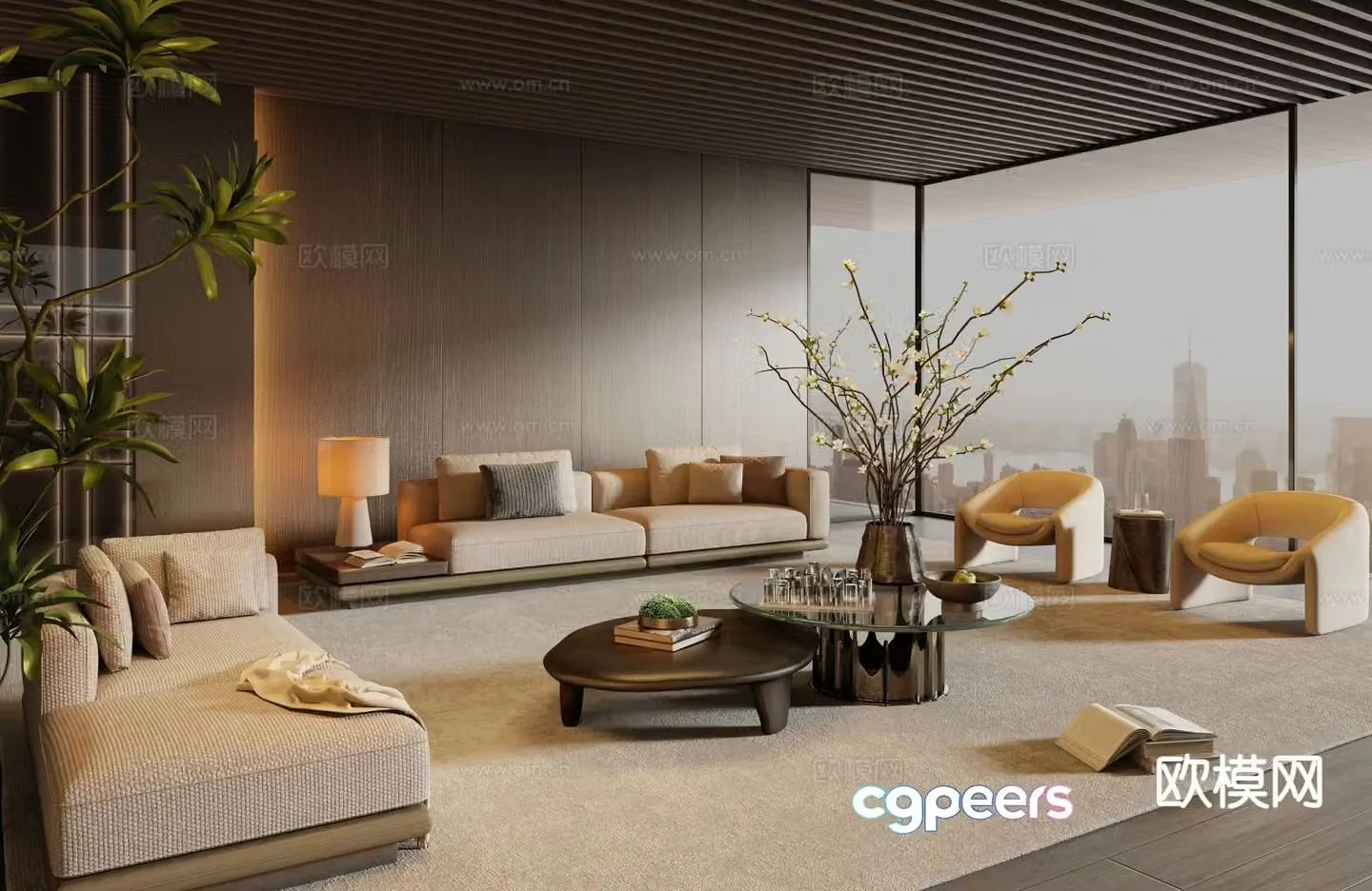 Italian living room 3d model