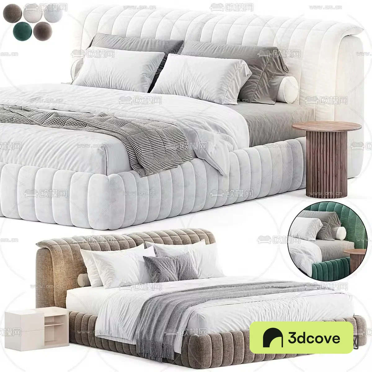 Modern double bed