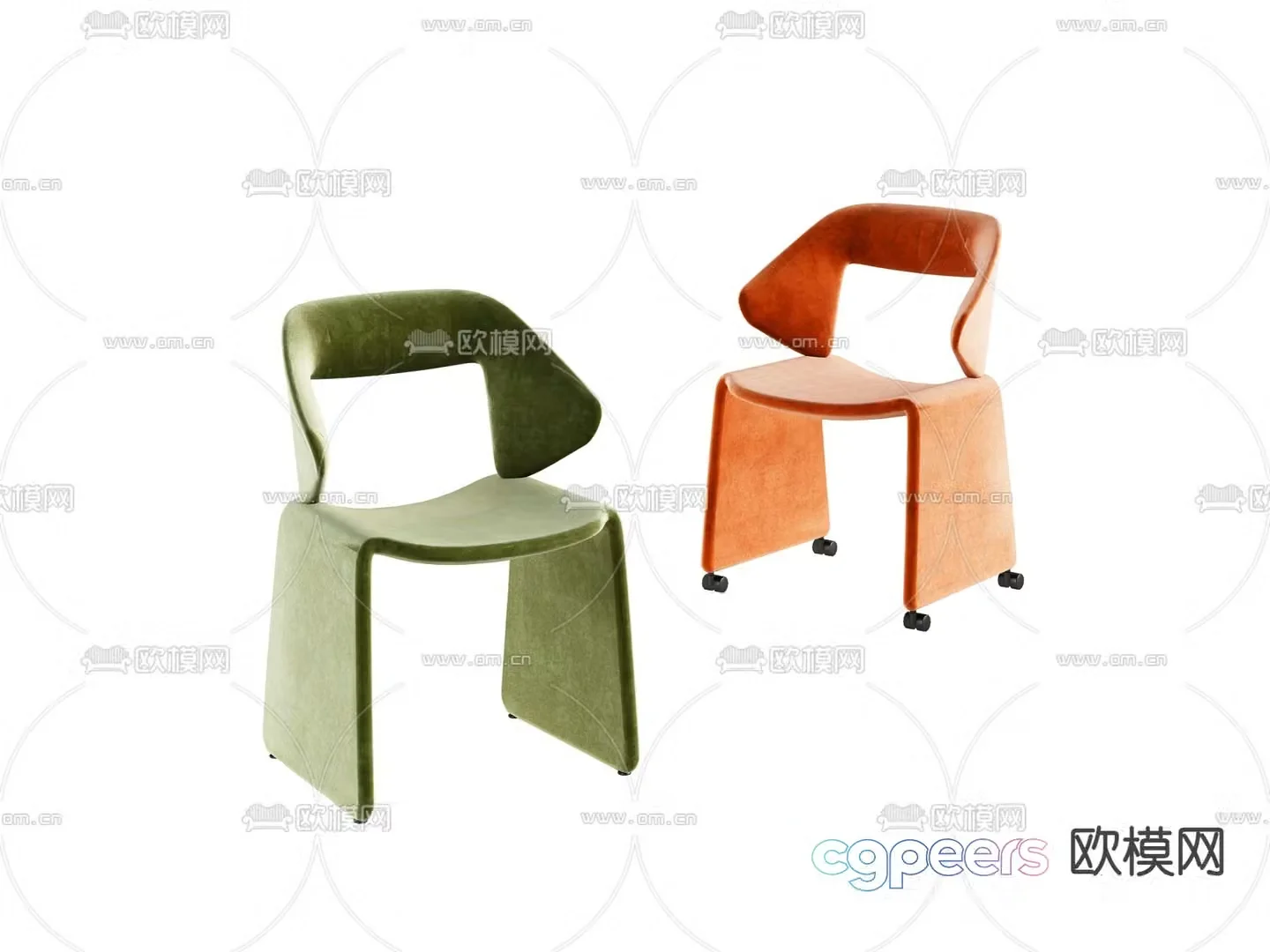 Modern chair leisure chair 3d model