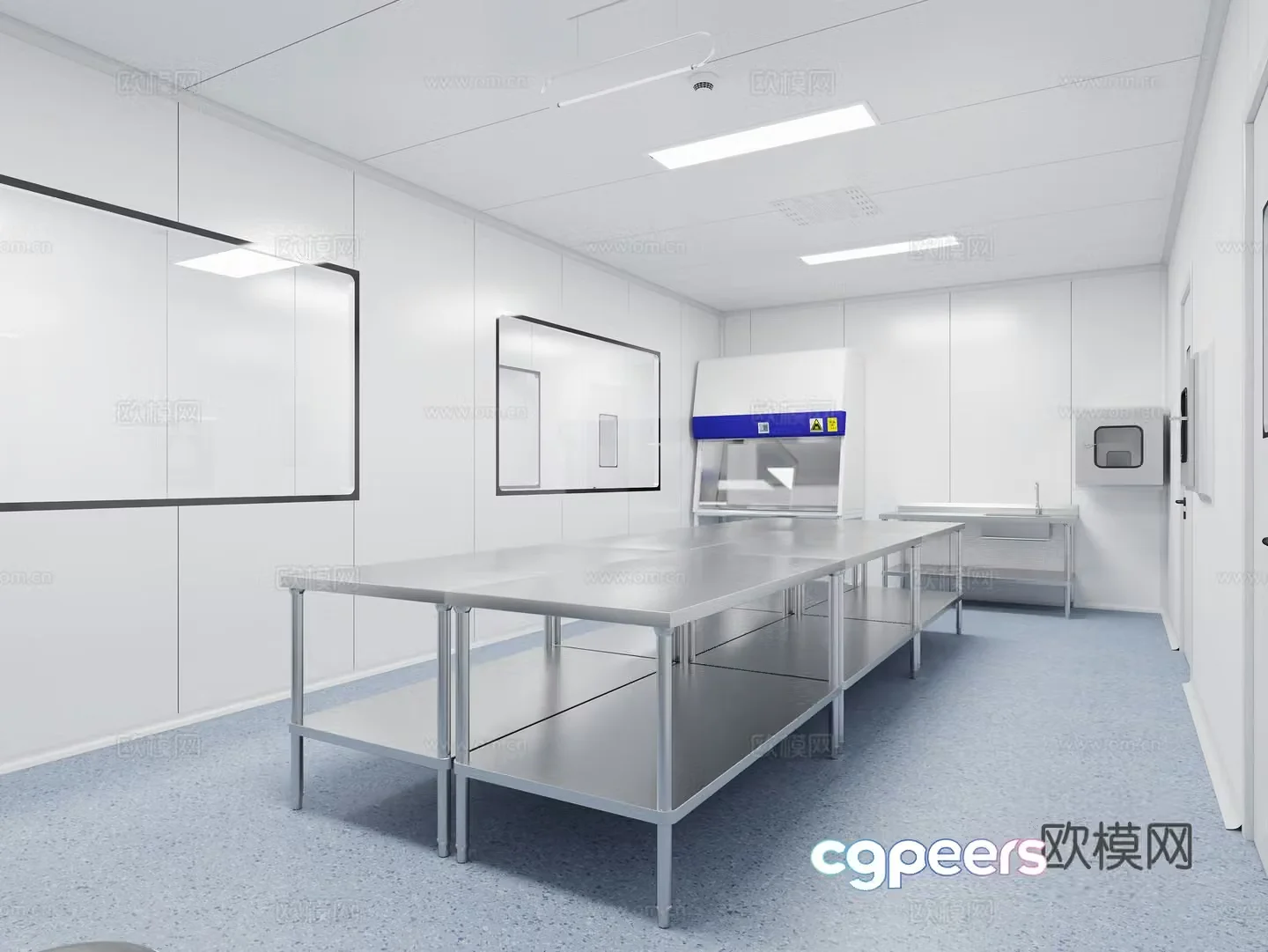 Laboratory clean room 3d model
