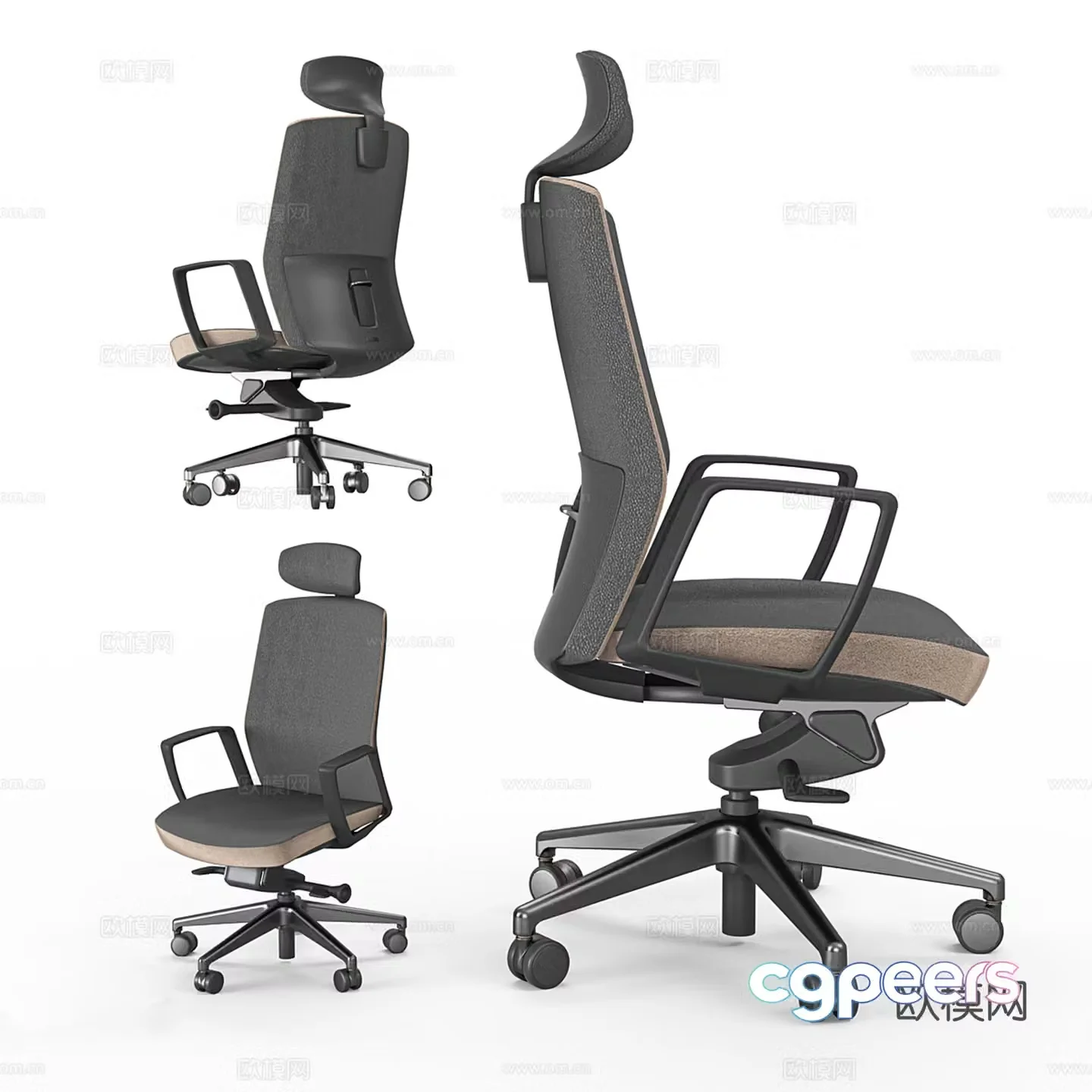 Modern office chair 3d model