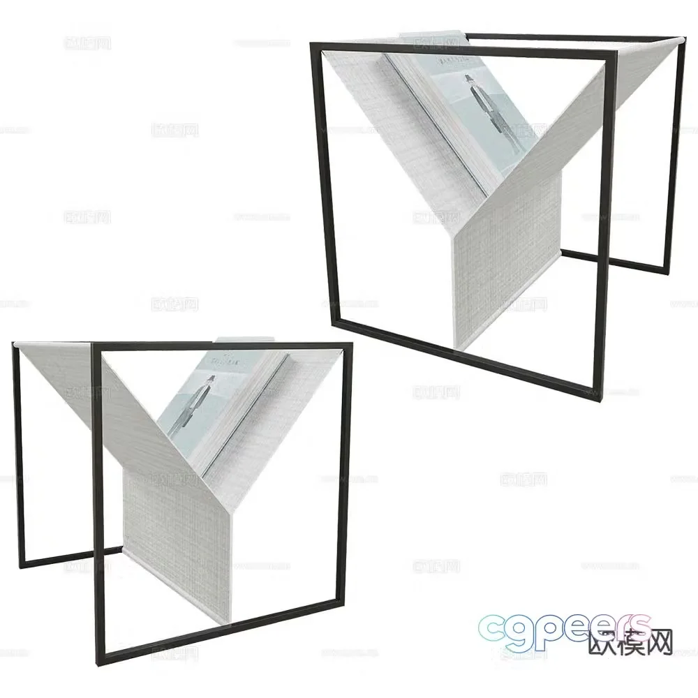 Zuiver Group bookshelf magazine rack 3d model