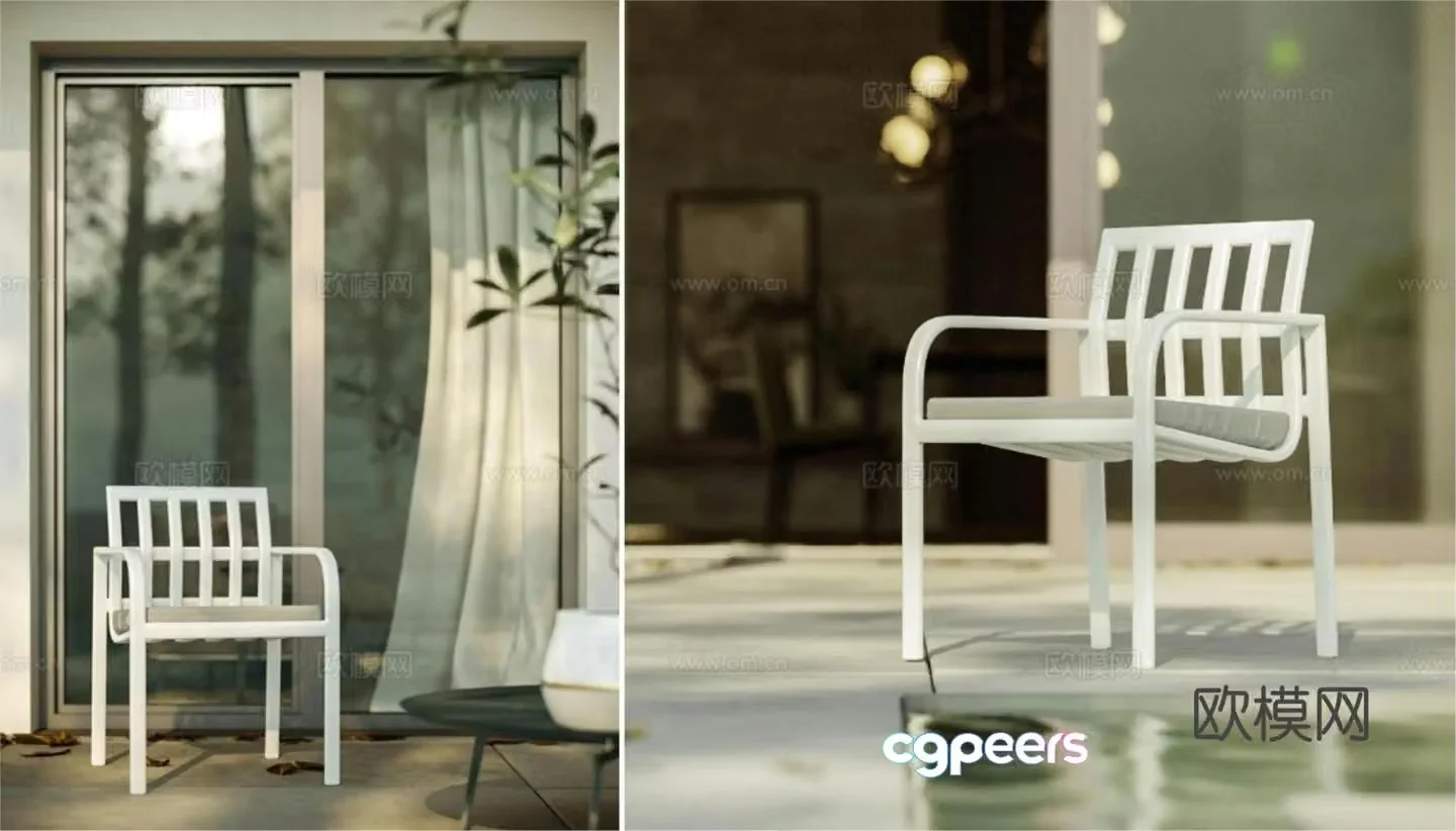 TUB outdoor chair armchair 3d model