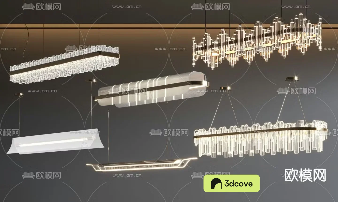 Light luxury chandelier hall chandelier crystal chandelier