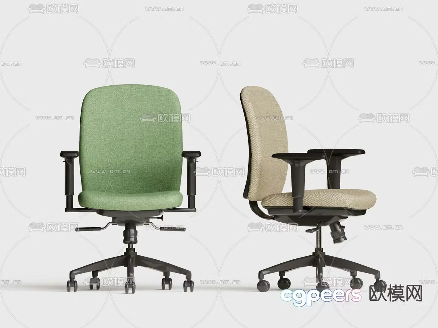 Office chair shift chair staff chair 3d model