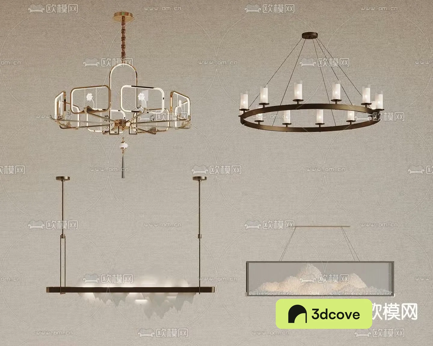 New Chinese chandelier