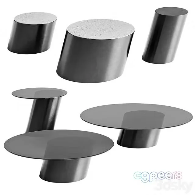 3ds Max Free – Bonaldo coffee tables Pisa