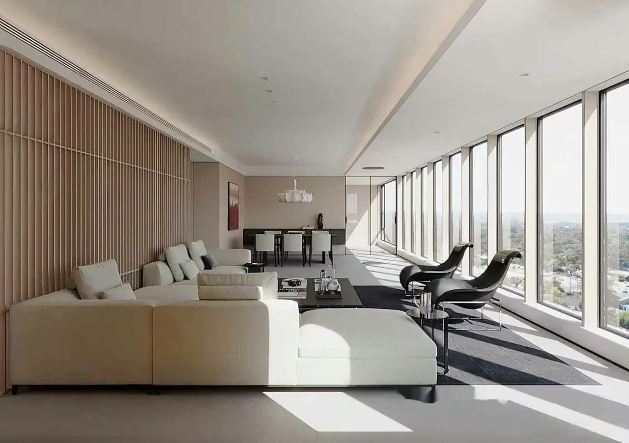 Modern Minimalist Living Room 3D Model – 17349 – VRAY Render