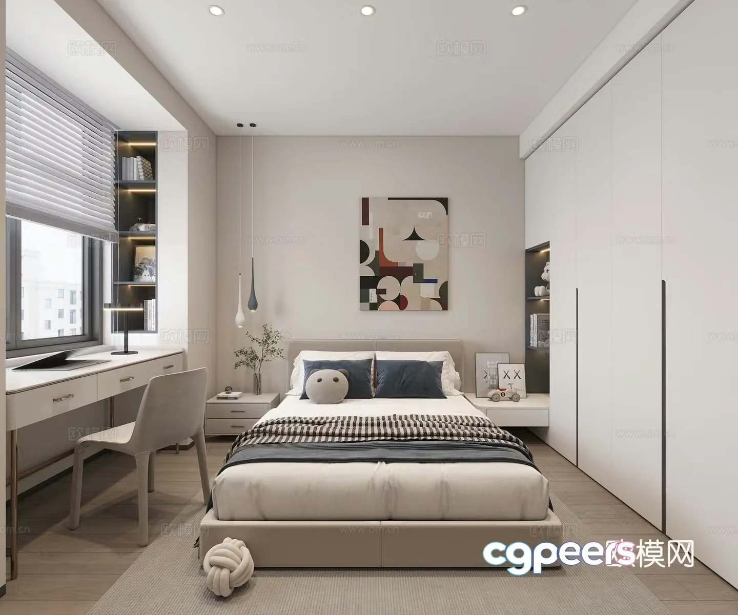 Modern children’s room boy’s room kid’s room 3d model
