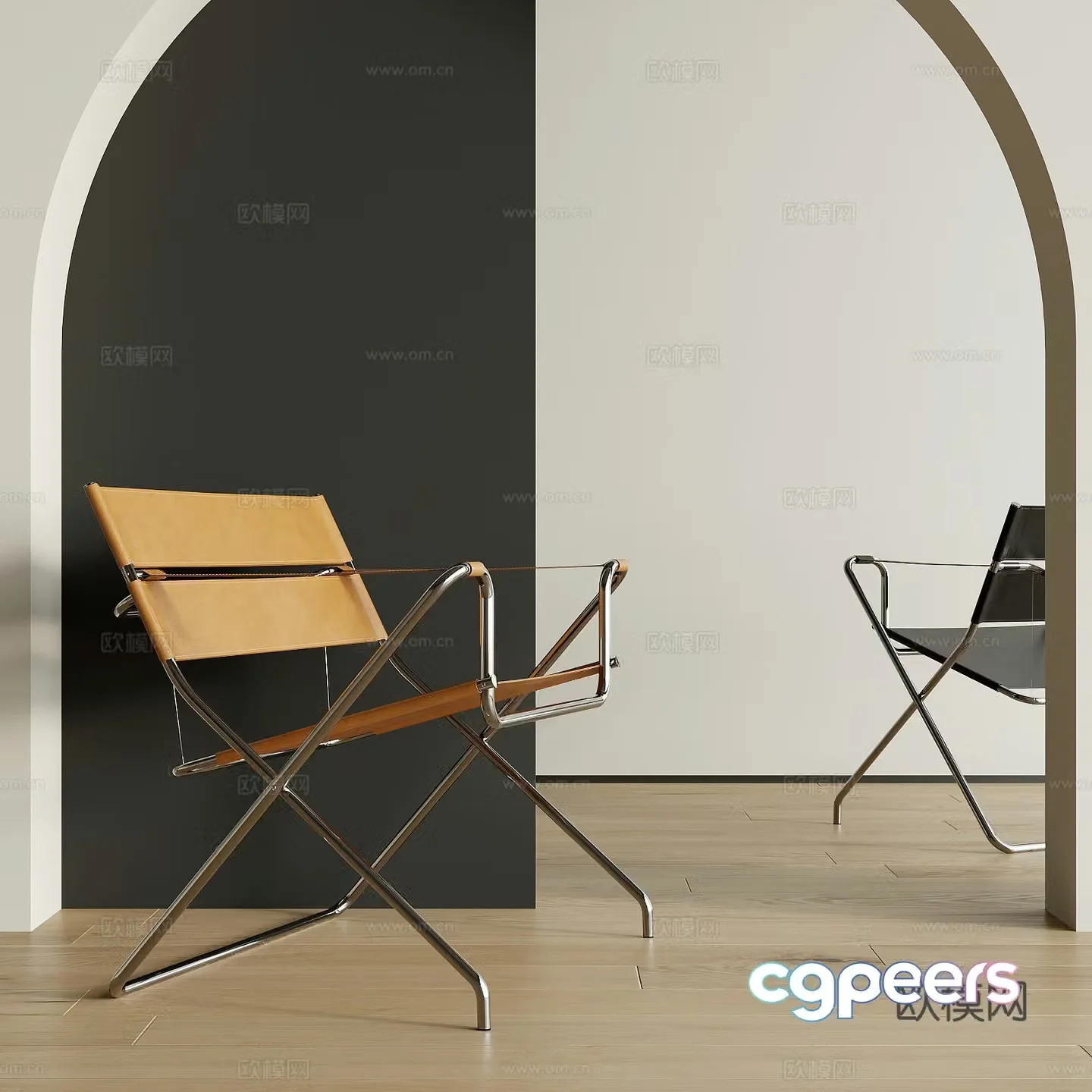 Modern dining chair 3d model
