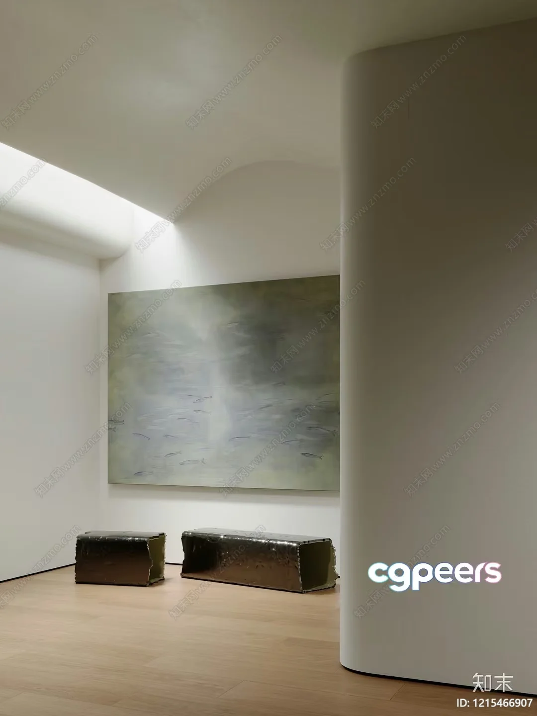 Modern Minimalist Interior 3D Model – 14022 – VRAY Render