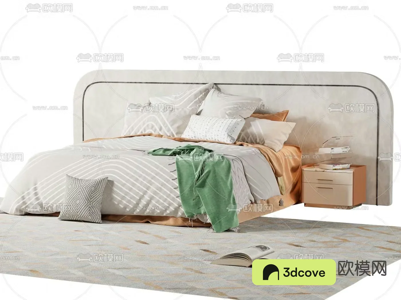Modern double bed