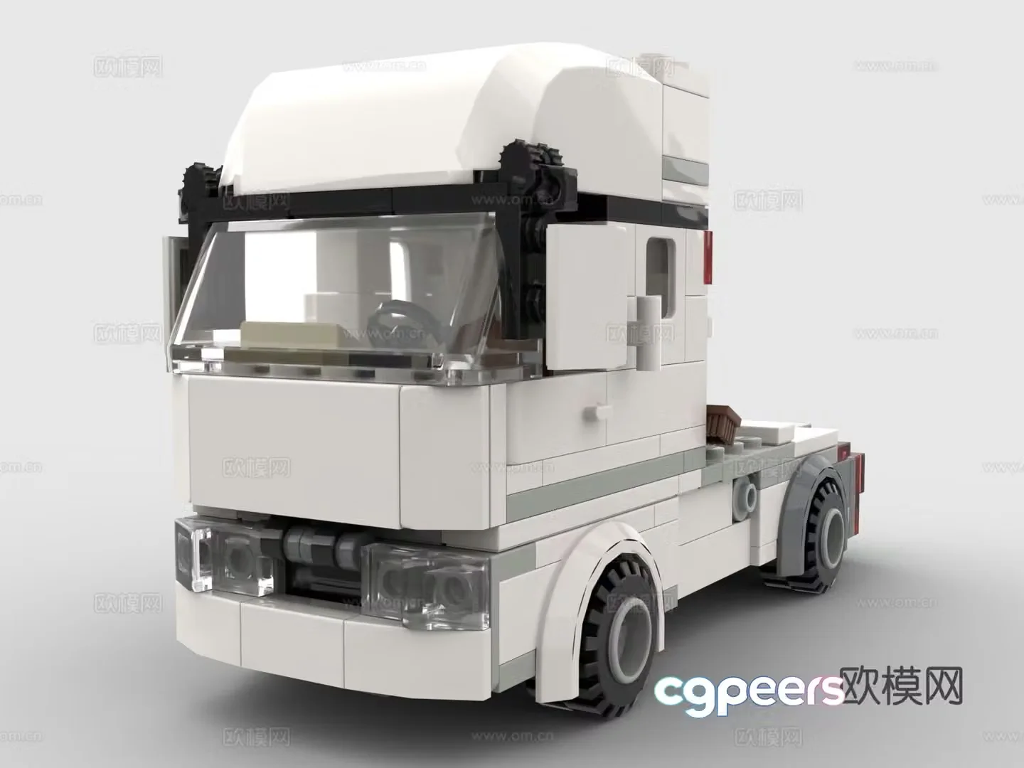 Lego LEGO toys building blocks truck front truck front 3d model