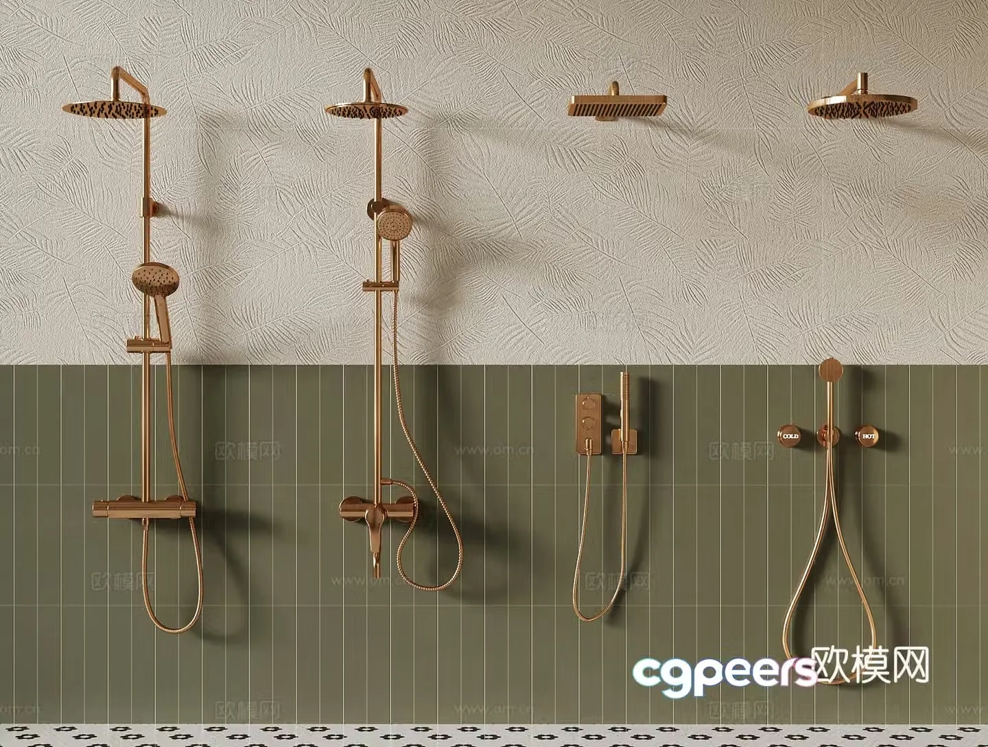 French shower 3d model