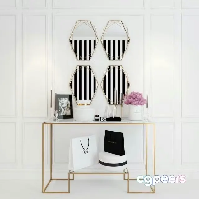 3ds Max Free – Decorative Set Decor PRISMA