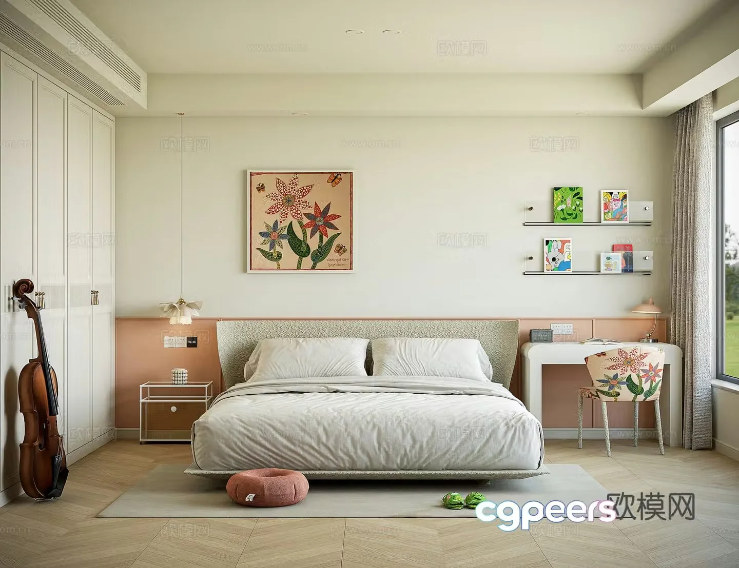 Modern children’s room 3d model