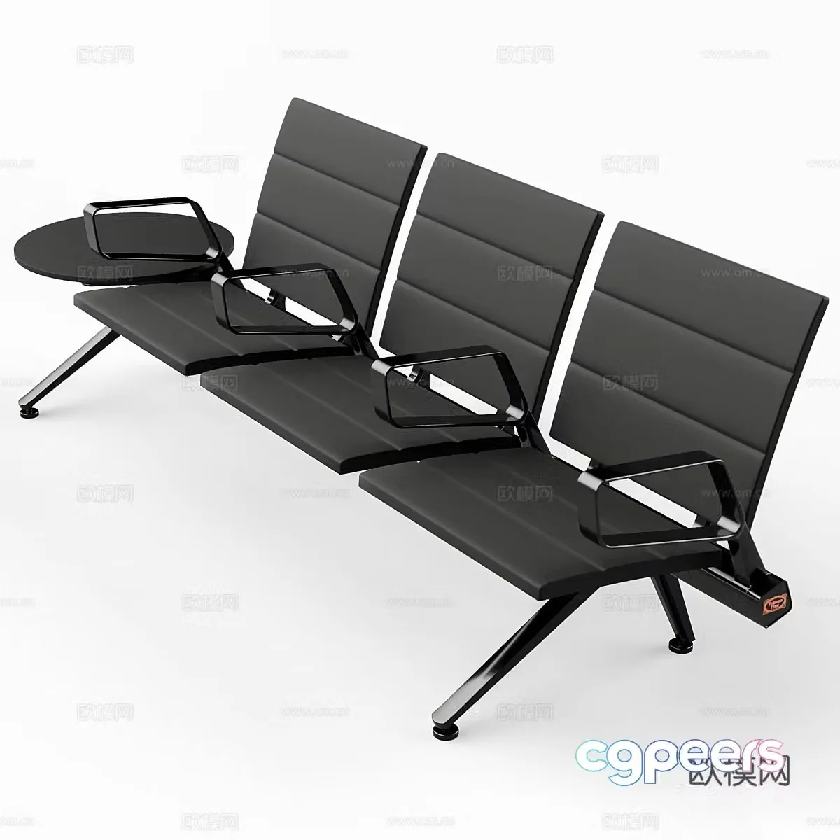 Modern Italian public chair 3d model