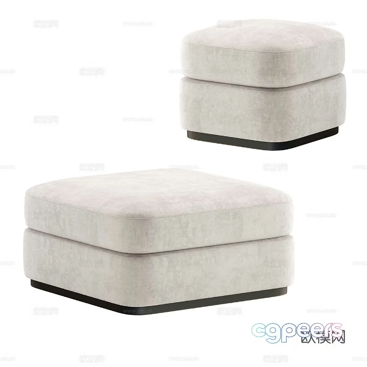 Modern simple stool simple stool sofa stool single stool 3D model